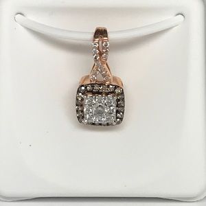 14k rose gold .35 ct diamond
